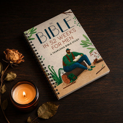 52 week Bible study plan with reading guide for men