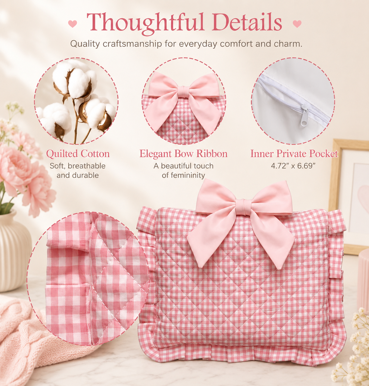 Quilted Bow Bible Covers