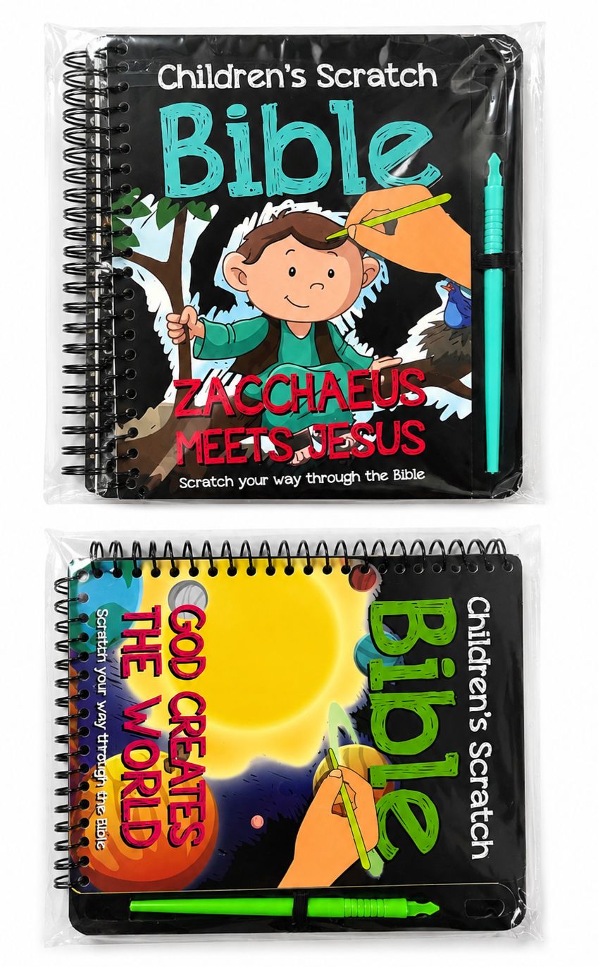 Children’s Bible scratch book
